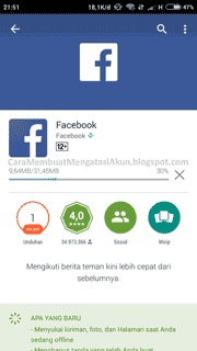 Cara Membuat Facebook lewat Hp Android xiaomi