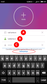 cara buat akun instagram baru di android