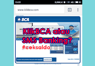 2 Cara Mengecek Saldo ATM BCA Lewat Hp Klik BCA & Via SMS