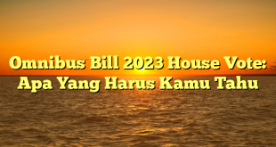 CMMA BLOG News | Omnibus Bill 2023 House Vote: Apa Yang Harus Kamu Tahu